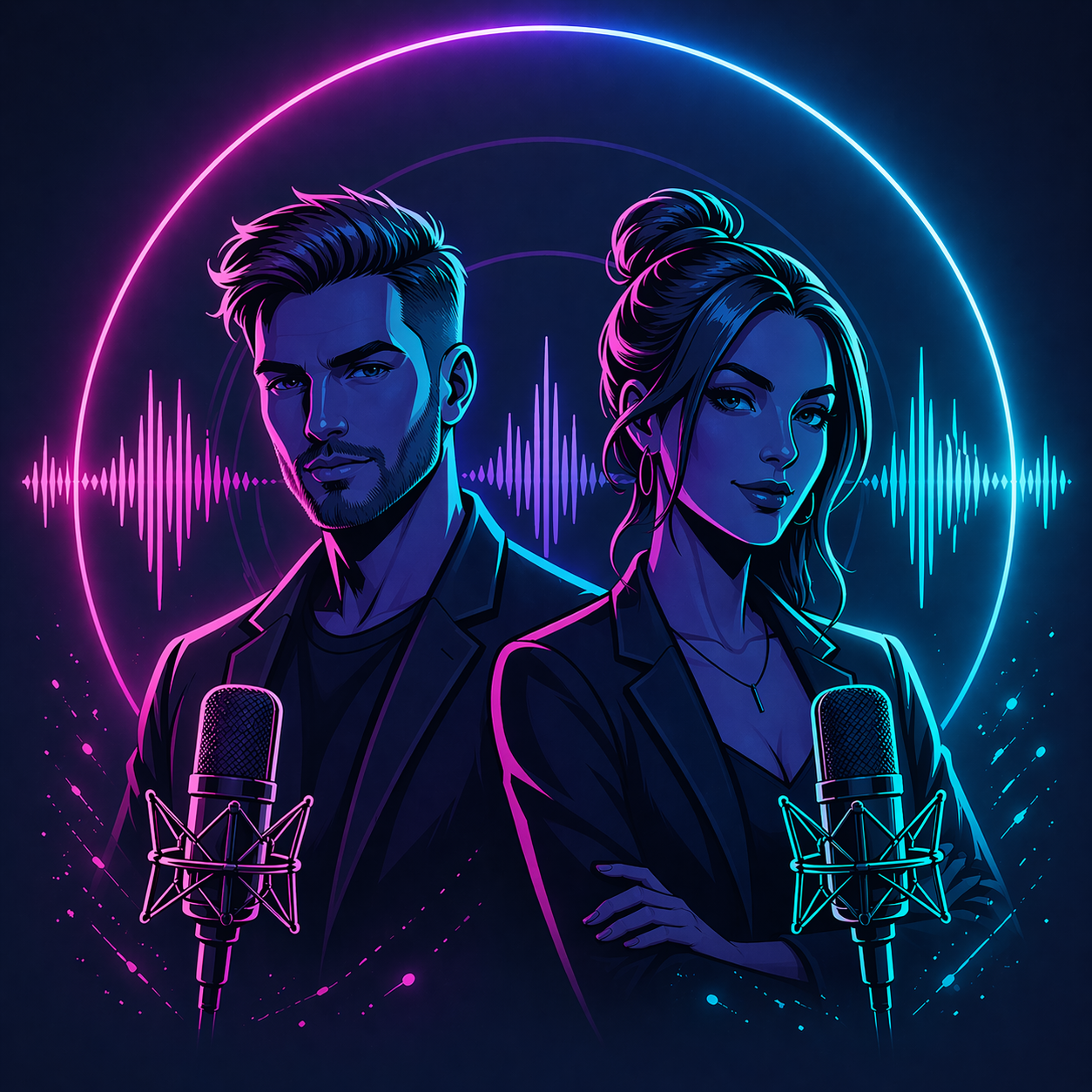 Vega and Axon - Neon Primer Marketing hosts